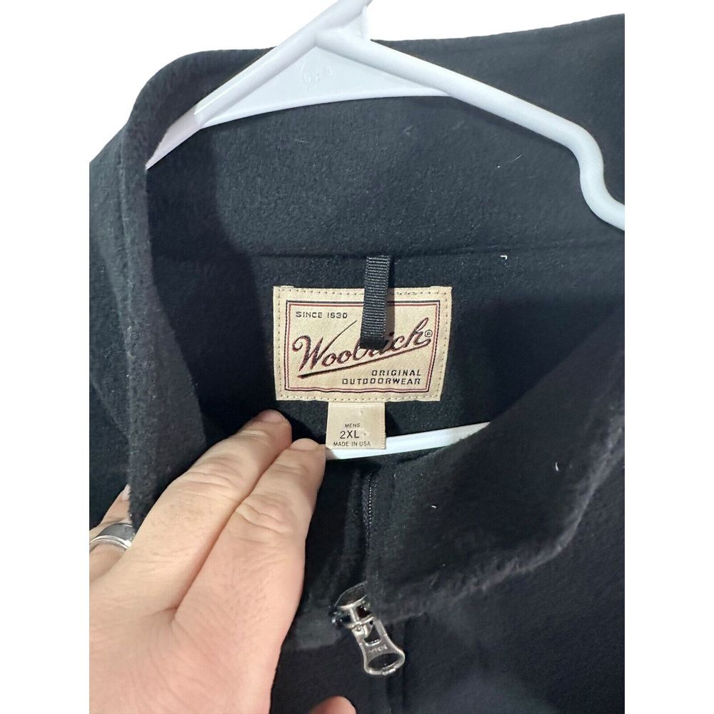VINTAGE Woolrich‎ Men's Jacket Fleece Pullover 1/4 Zip Size XXL 2XL Made in USA - Picture 4 of 12